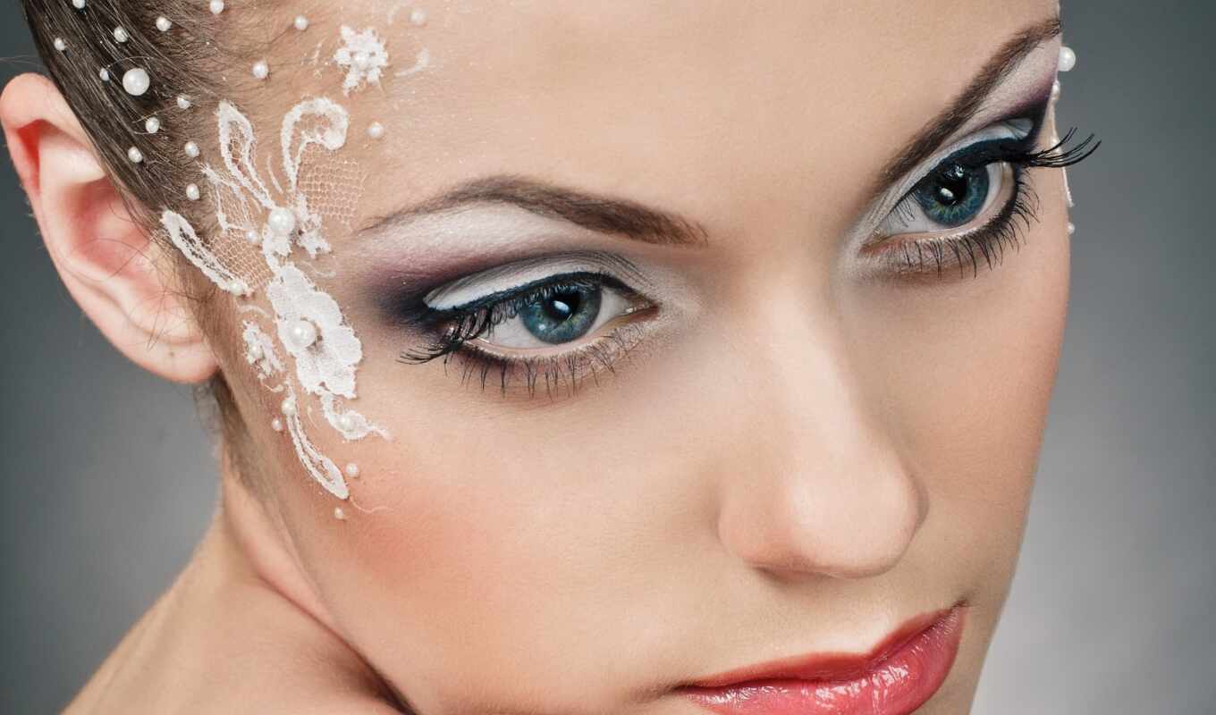blue, глаз, свадебный, макияж
