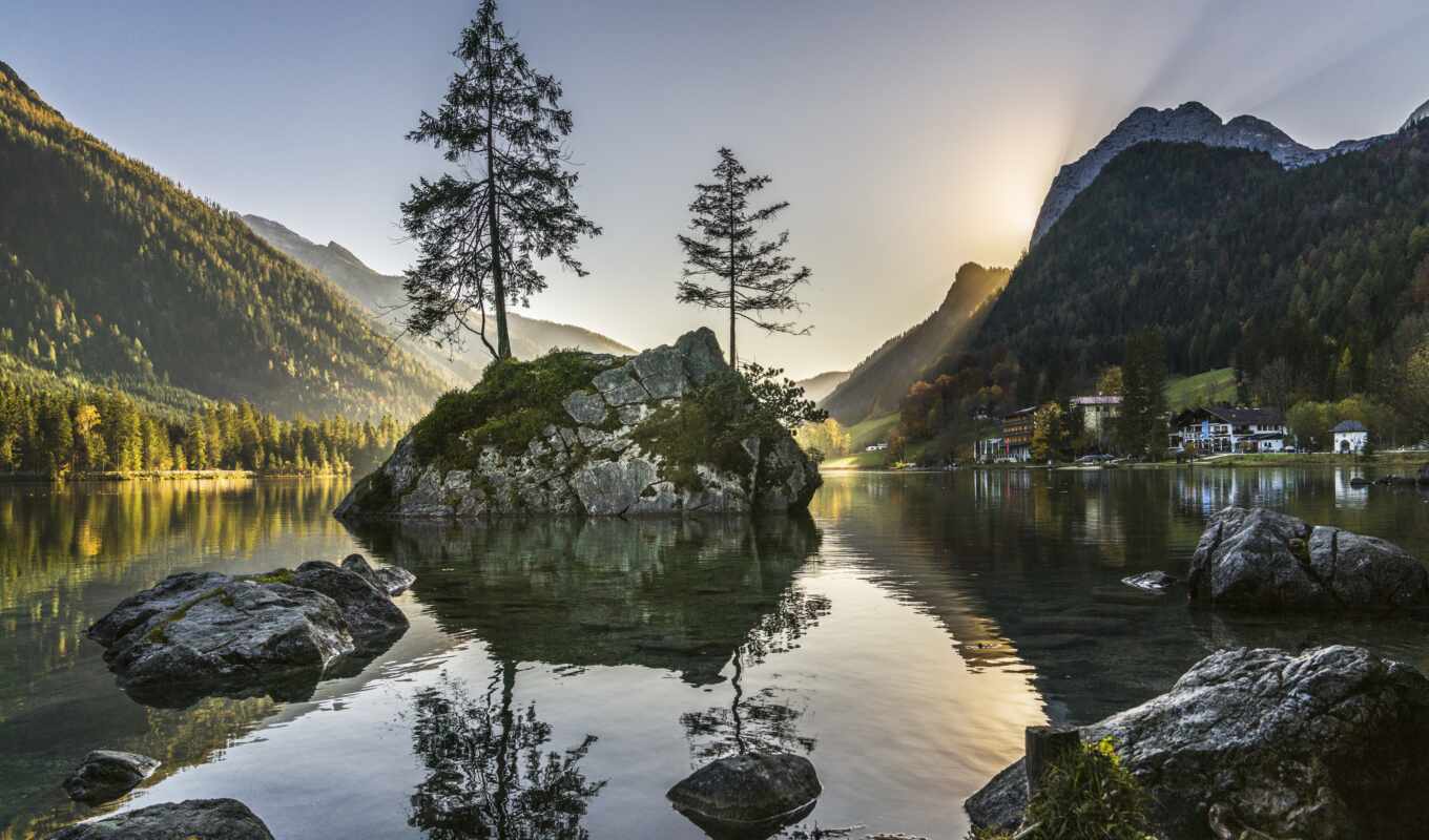 lake, Germany, hintersee, hamouch