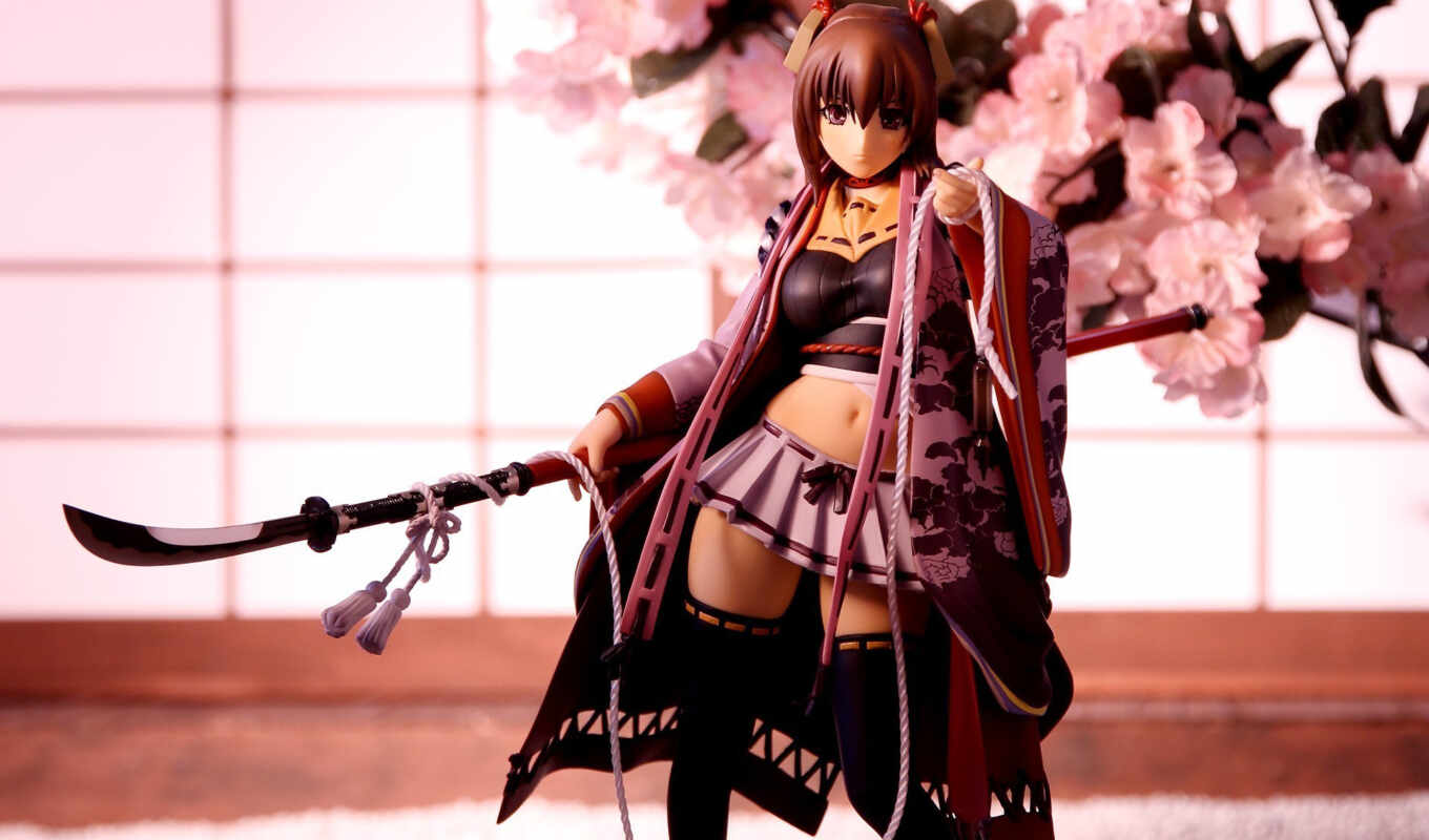 macro, anime, skirt, figures, the sword