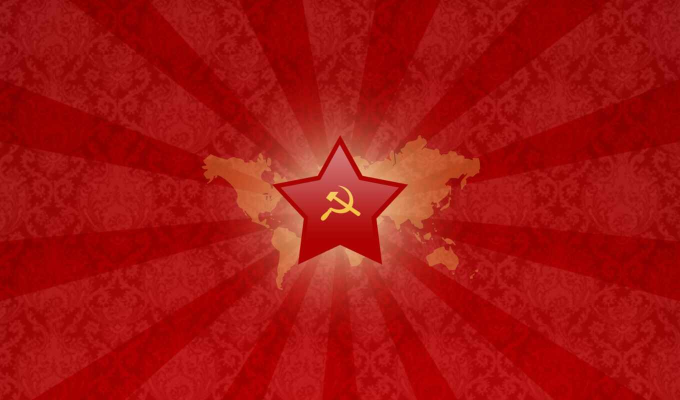 red, star, map, the USSR