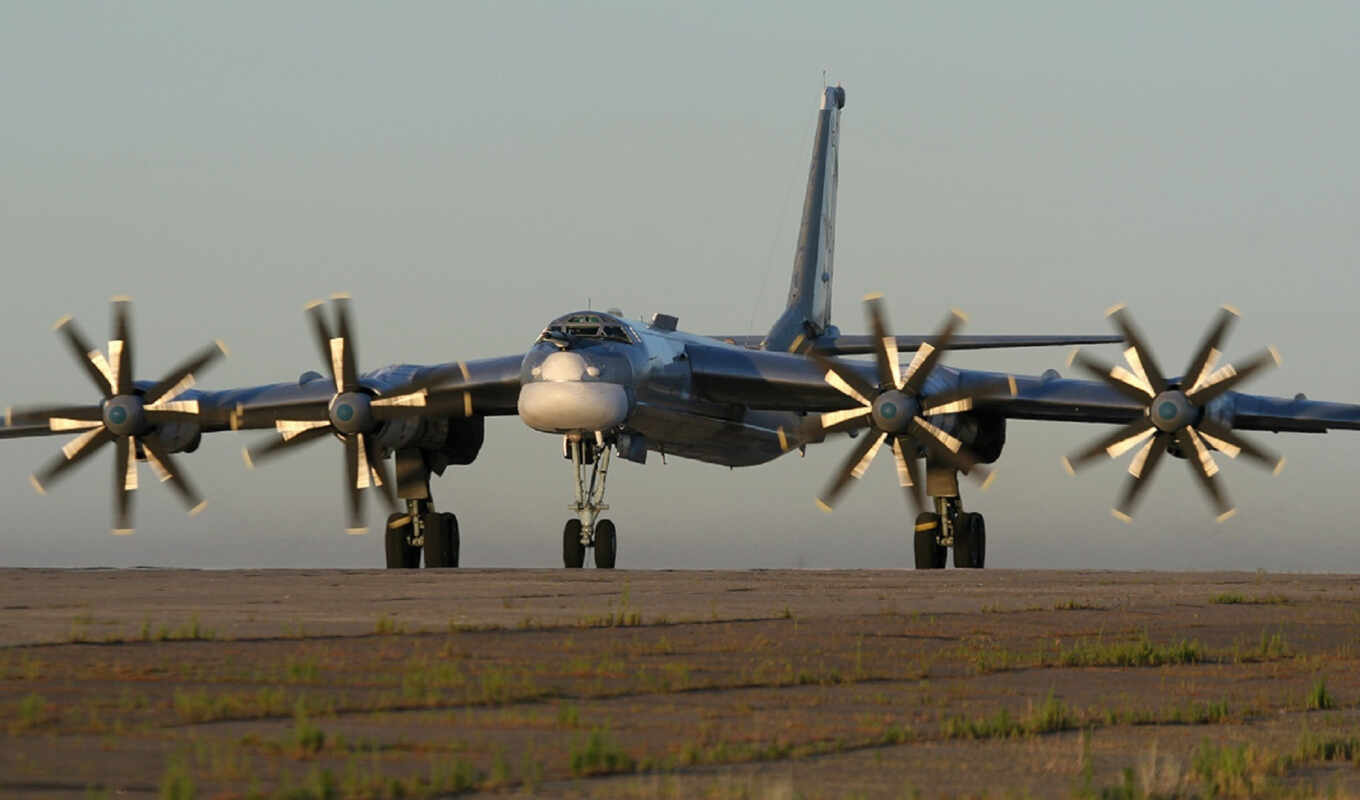 russian, aircraft, bomber, bear, two, soviet, turbocharged, RF