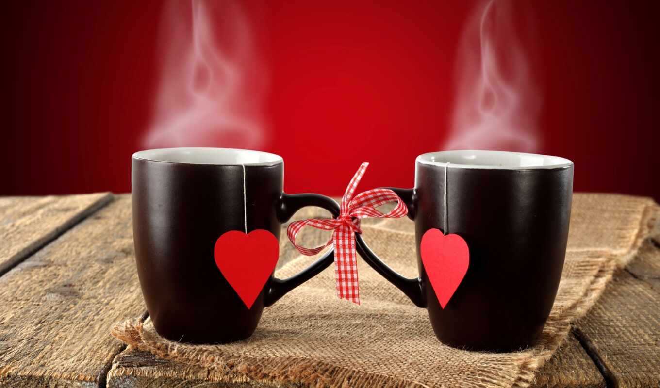 love, circle, heart, cup, tea