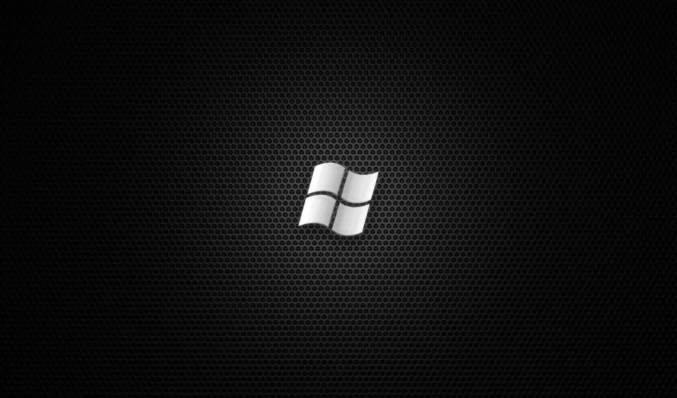 windows, logo, black, телефон, mobile