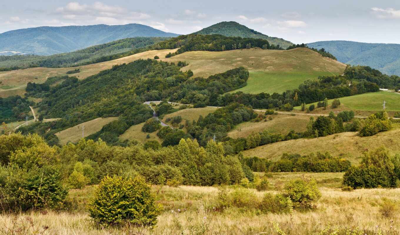 природа, дерево, гора, landscape, region, slovakia, ко льду