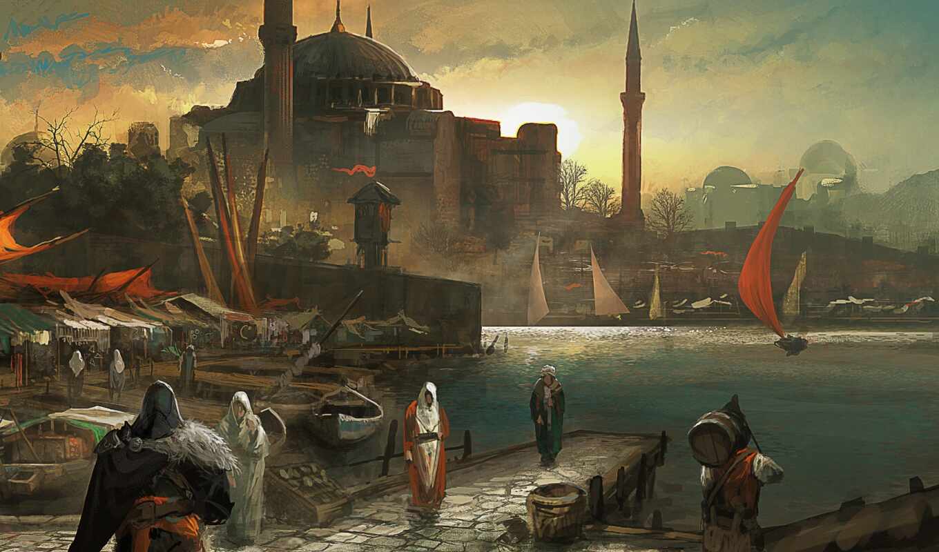 art, game, gallery, creed, assassin, concept, turkey, откр, istanbul, константинополь, rare