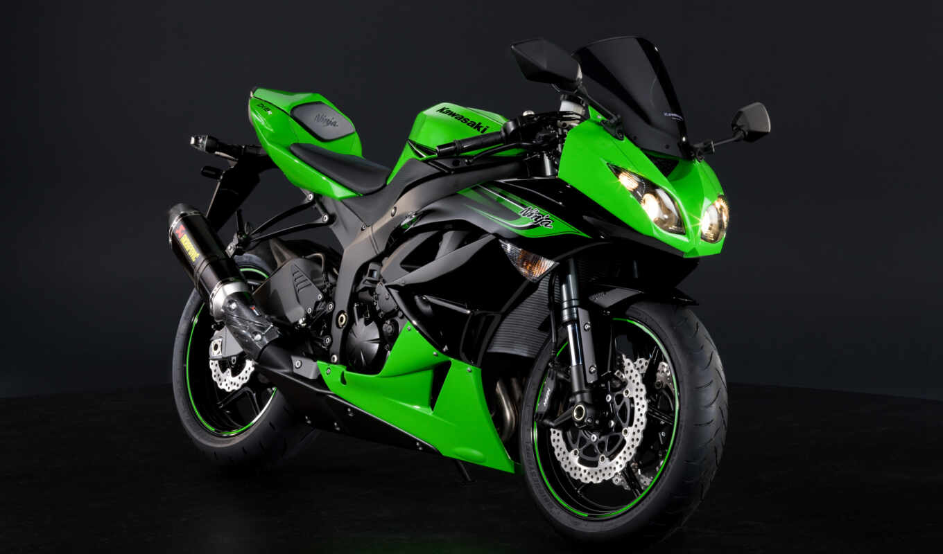 kawasaki, мотоцикл, мотоциклы, ninja, sx, мото, зелёный, 
