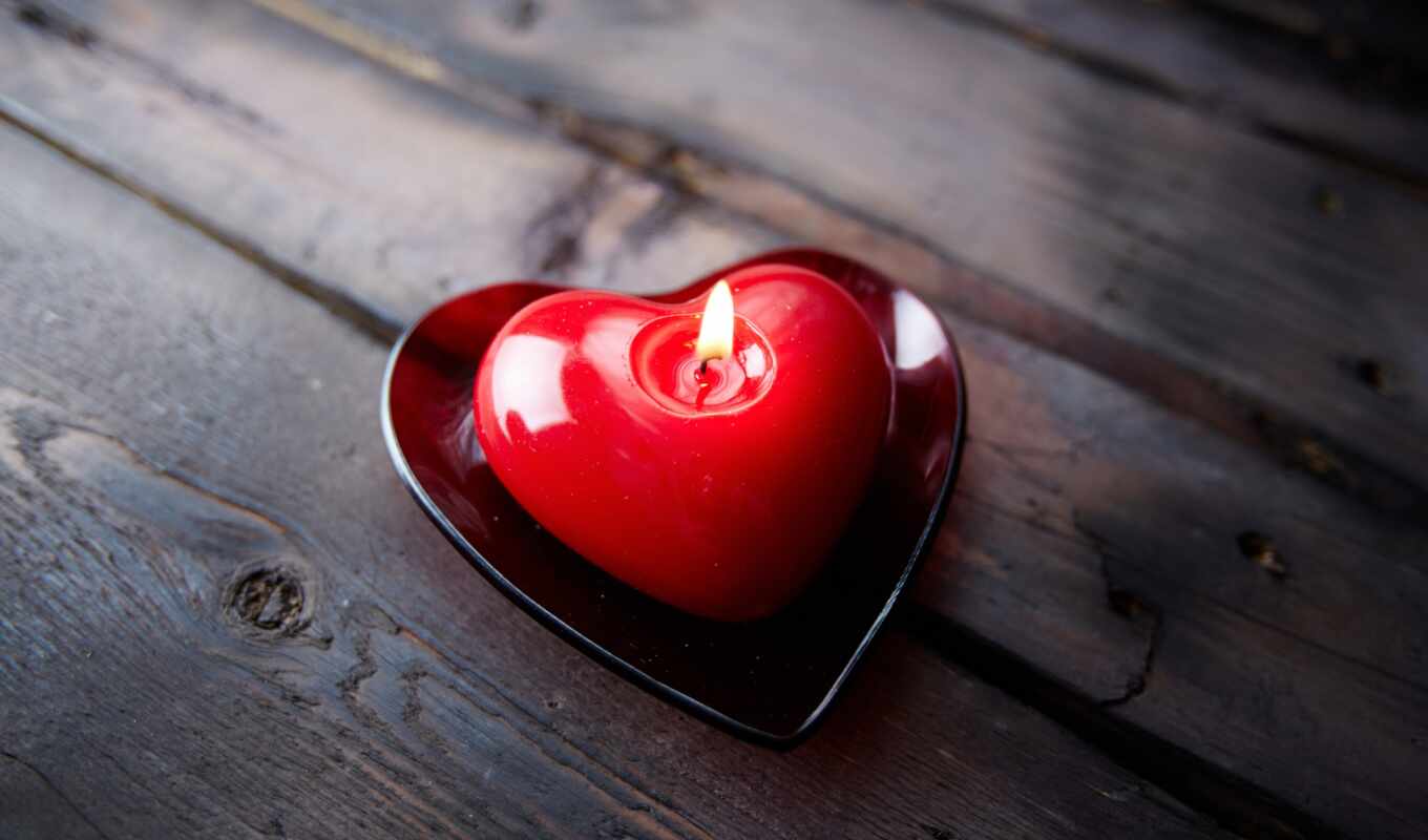 доска, сердце, день, valentine, свеча, святая