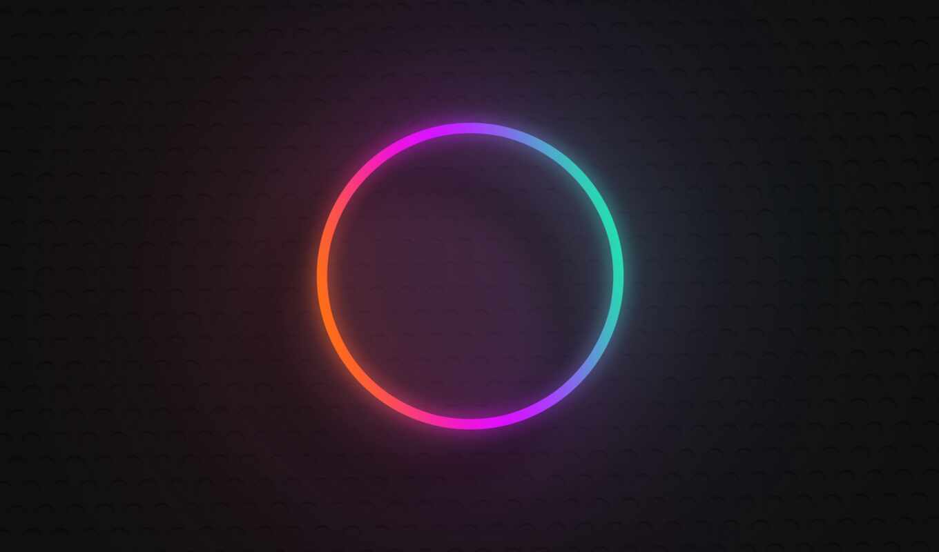 circle, gradient, sign, neon
