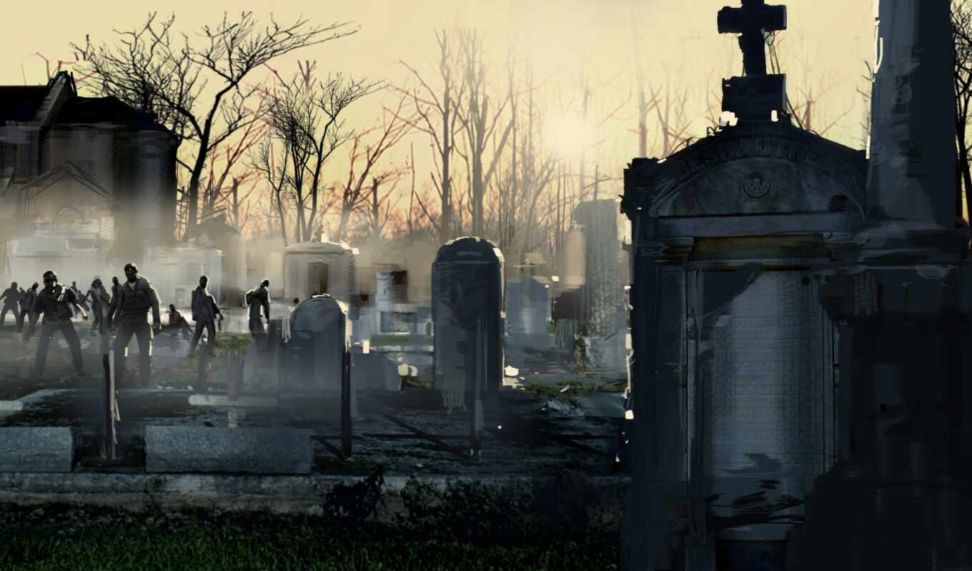 zombie, cemetery
