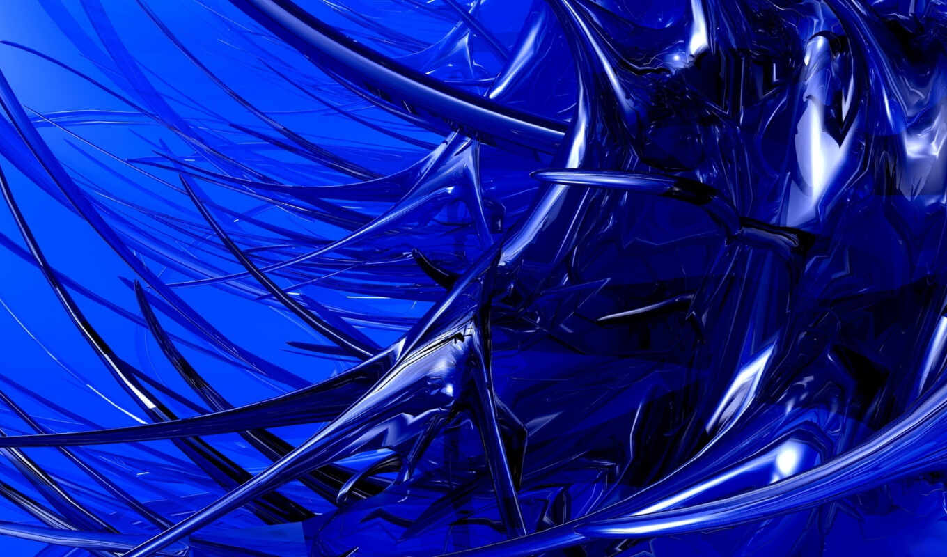 widescreen, abstract, alien, blue