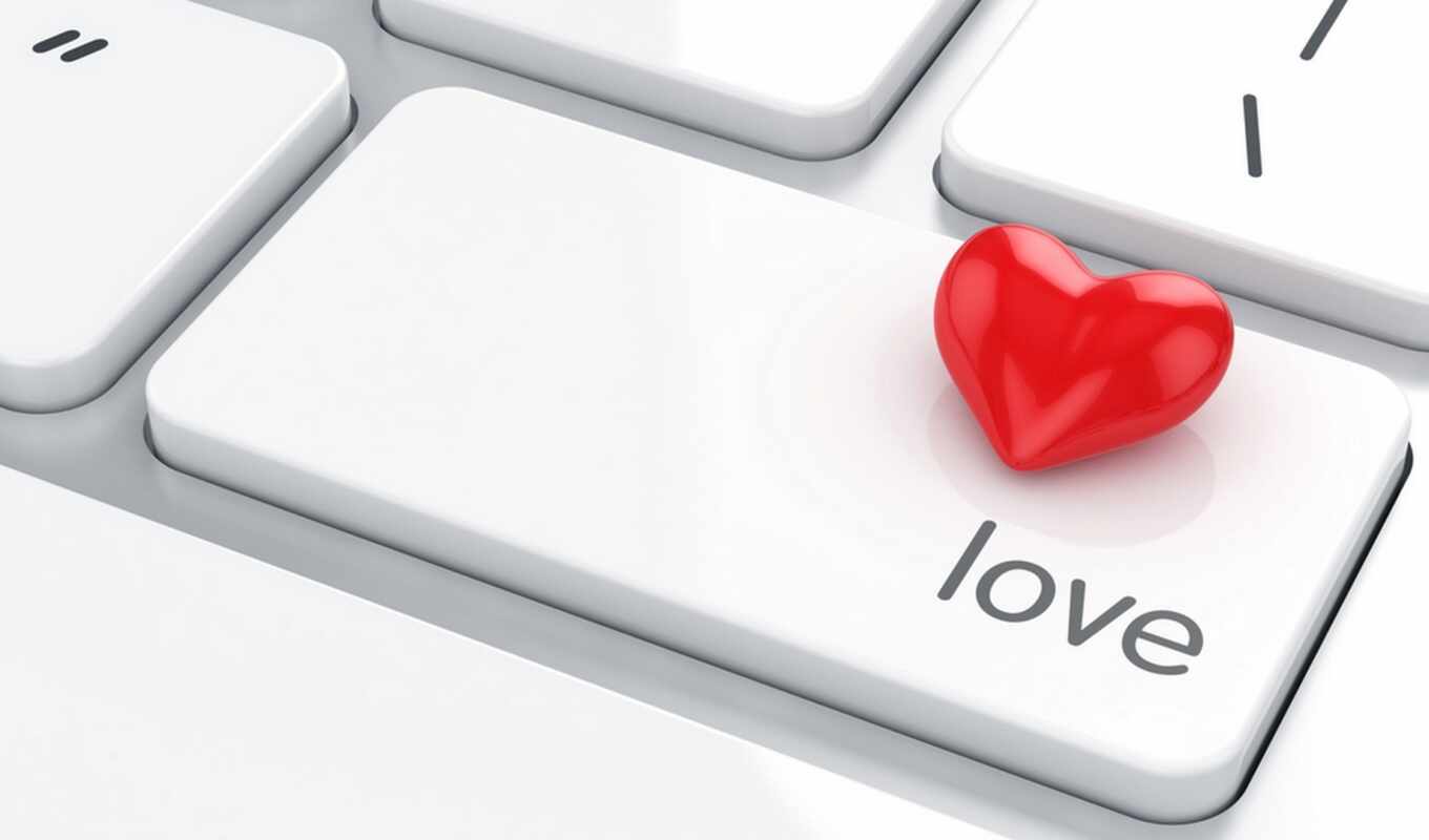 клавиатура, love, красное, сердце, сердца, мотиваторы, клавиатуре