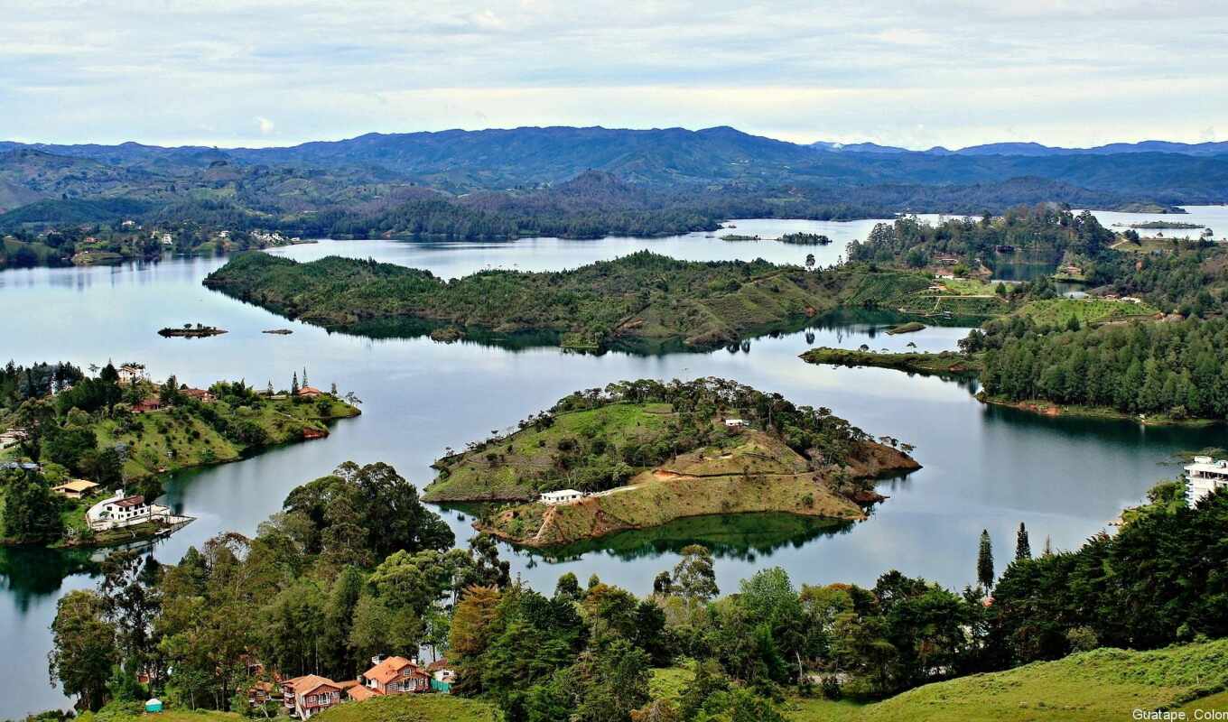 природа, река, colombia, гуатапе