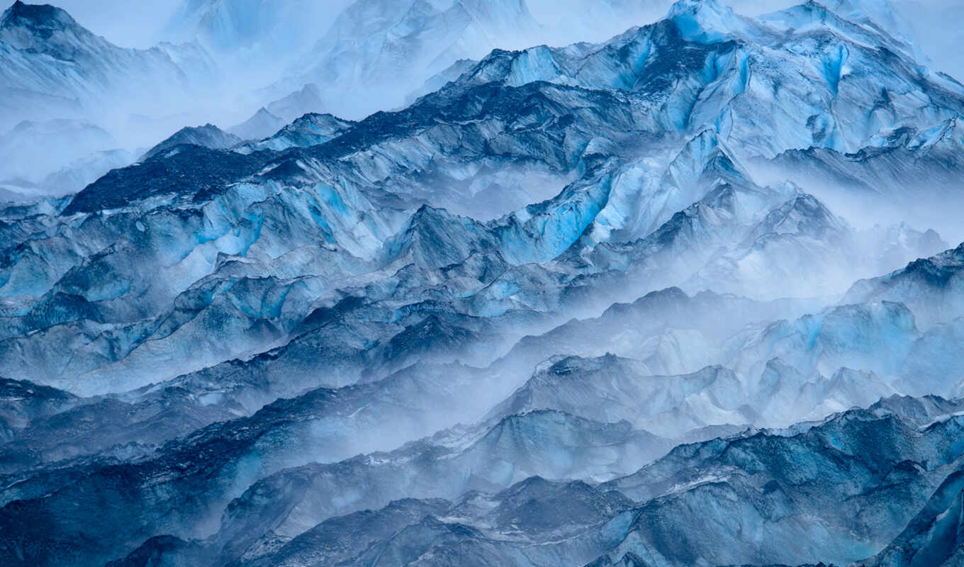 nature, blue, ice, mountain, iceberg, ice, mountain forms, glacier form of land, polar ice, Atmosphere