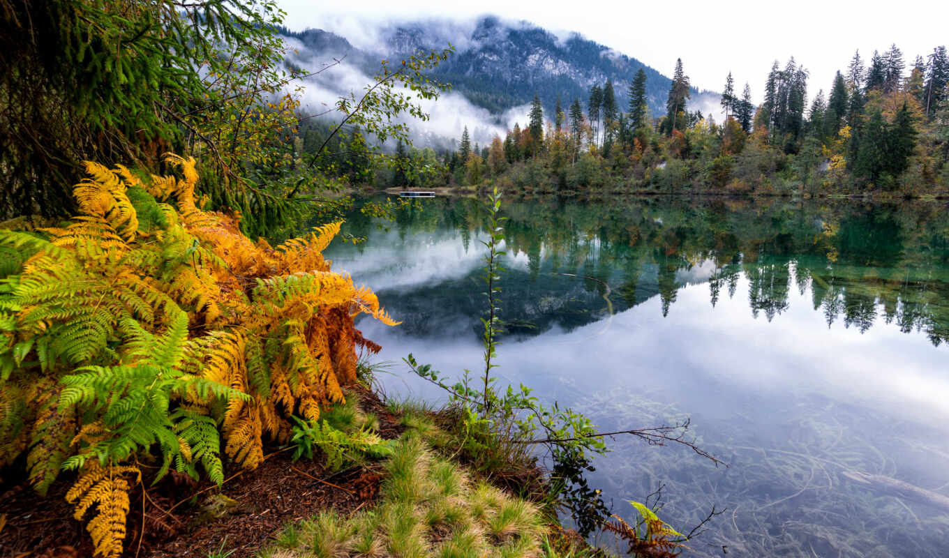 озеро, природа, гора, time, осень, swiss, park, альпы, natural, parok, ergaki