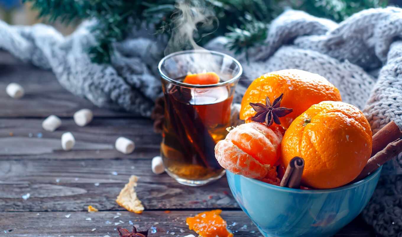 new, christmas, уют, чая, xmas, merry, cinnamon, мазуркевич, yuliia, tangerine