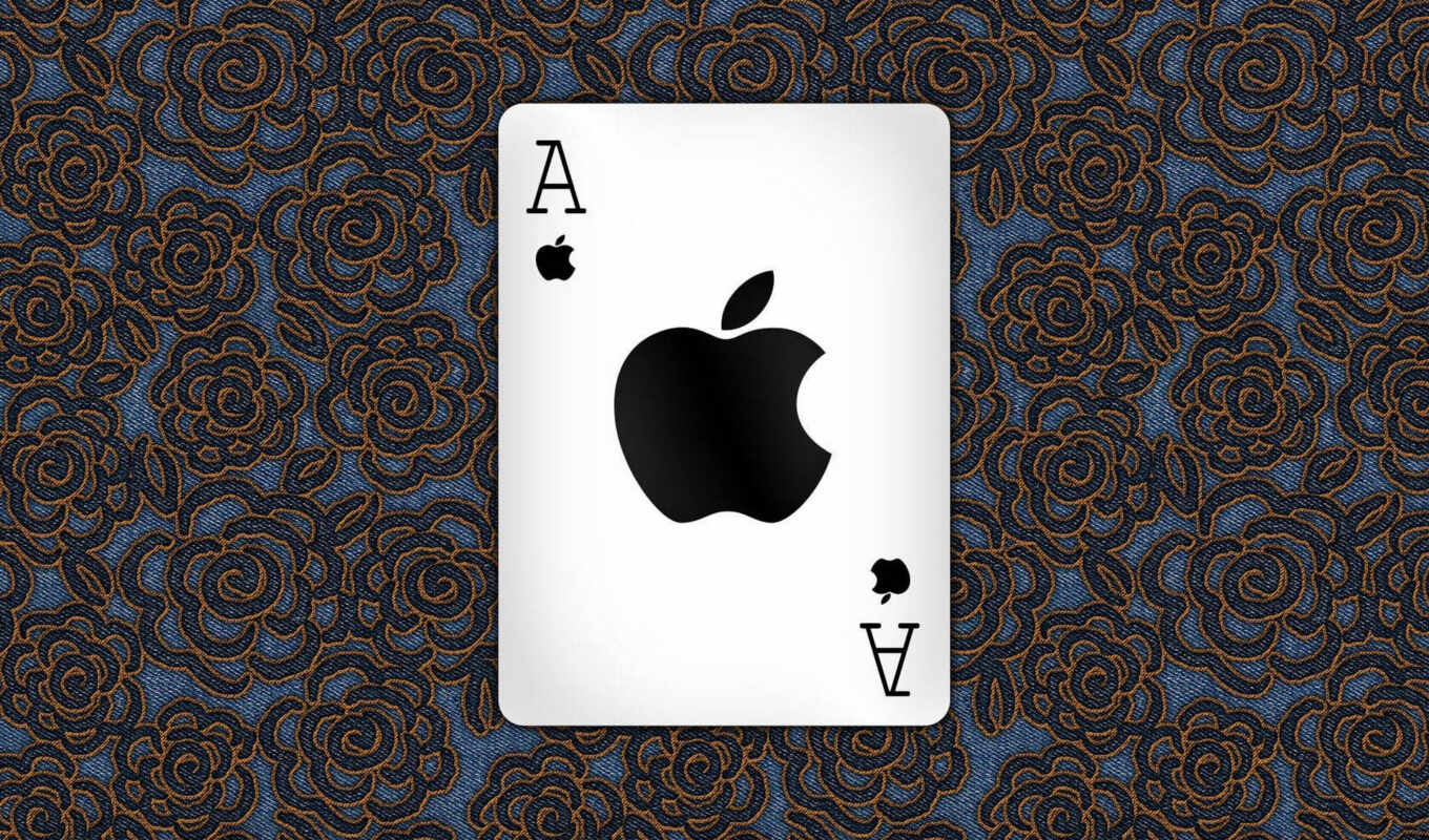apple, карта, логотип, яблоко, узор