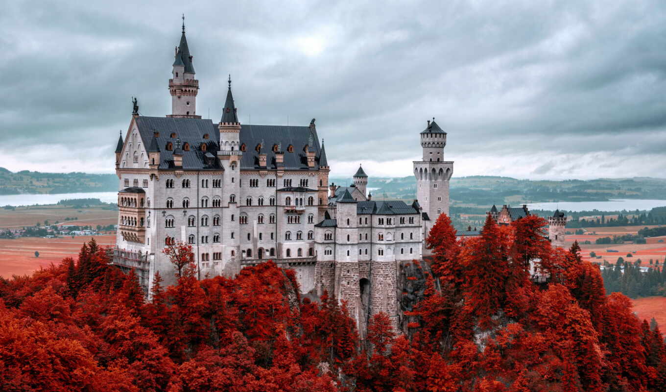 изображение, германия, castle, world, ниже, нойшванштайн, choose