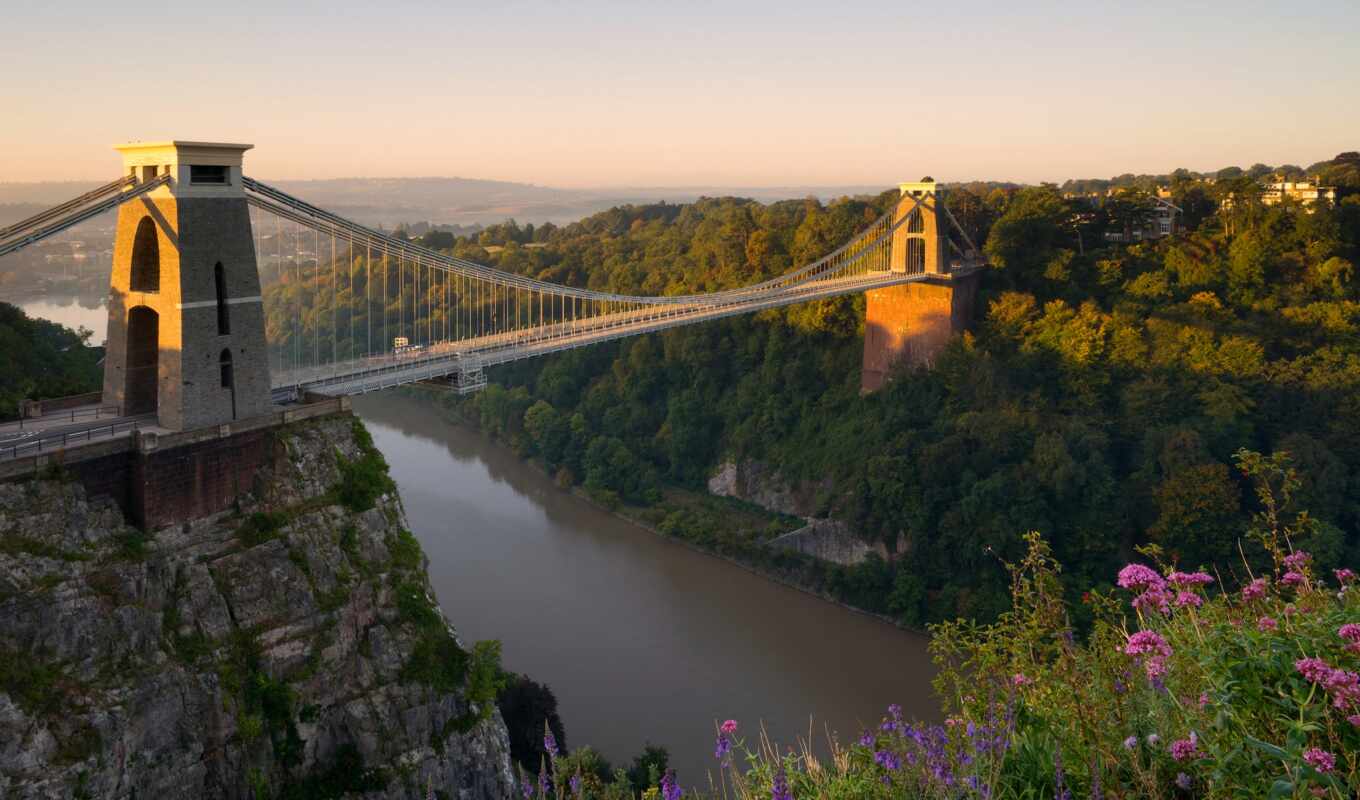 Bridge, England, uk, river, gorge, avon, bristol, pendant, clifton
