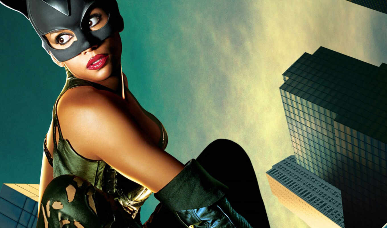 woman, cat, ♪, mask, cat woman, philips, berry, Halle, berry, pagers