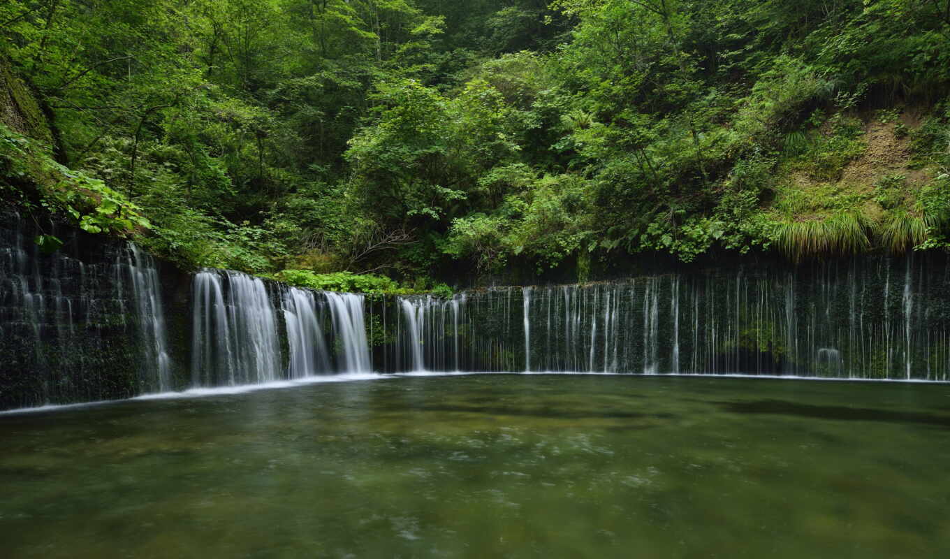 nature, white, japanese, river, waterfall, waterfalls, threads, mati, nagano, karuizawa, karuizawa