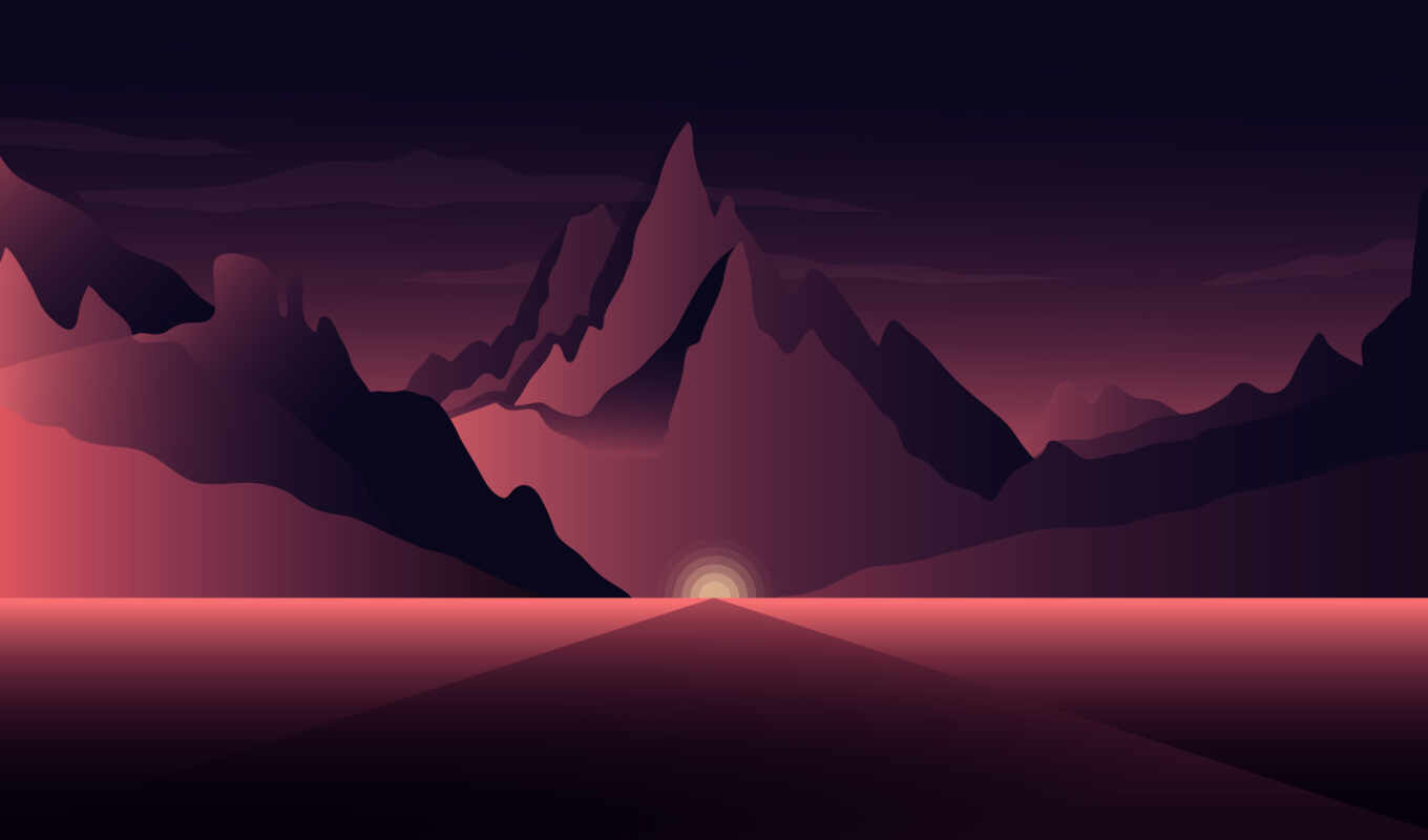 sky, sunset, sunrise, mountain, landscape, atmosphere, minimalism, art, darkness, computerwallpaper, display resolution, highly clear television, 4kresolution, 1080p, sunrise, 8kresolution, 5kresolution, ultra-high-resolution tv, Geological event