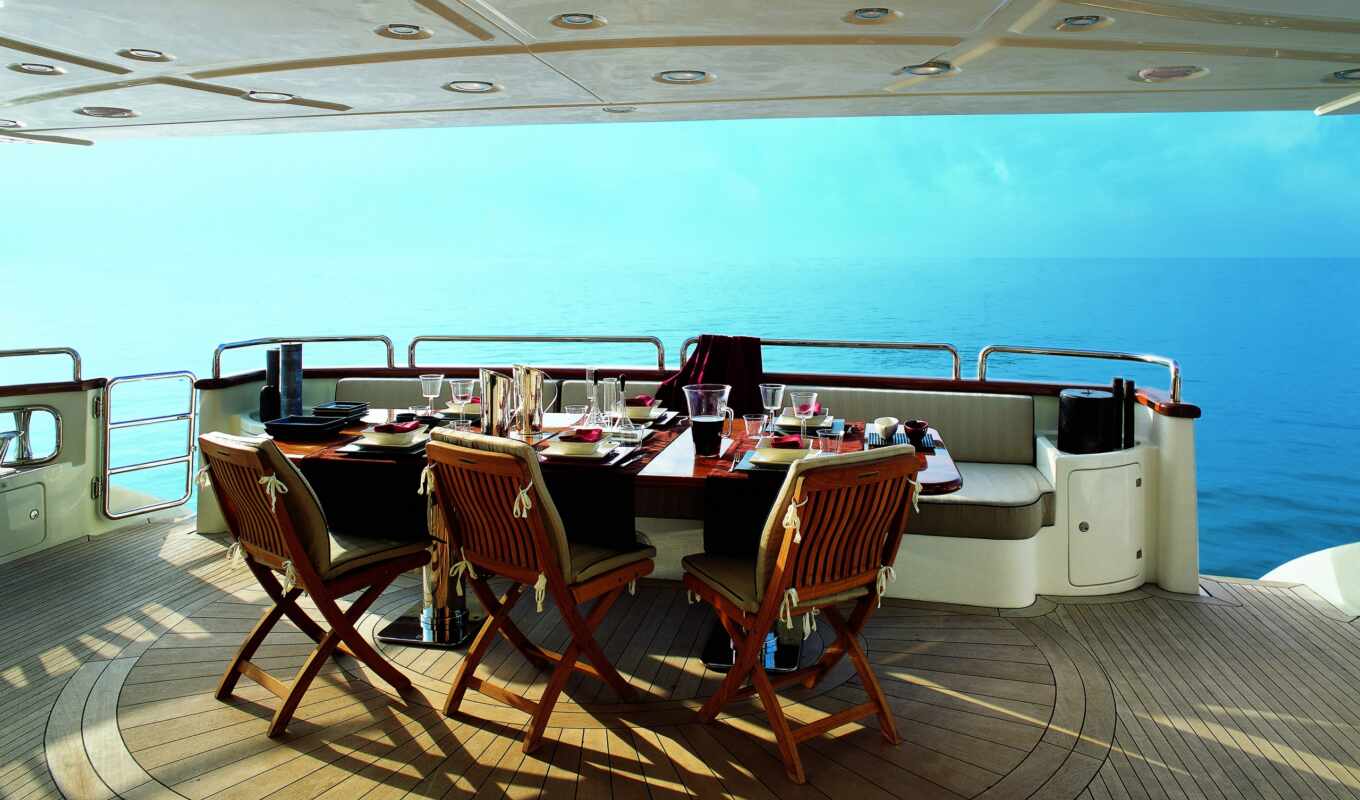 view, landscape, sea, balcony, rest, horizon, yacht, relax, terrace, lux