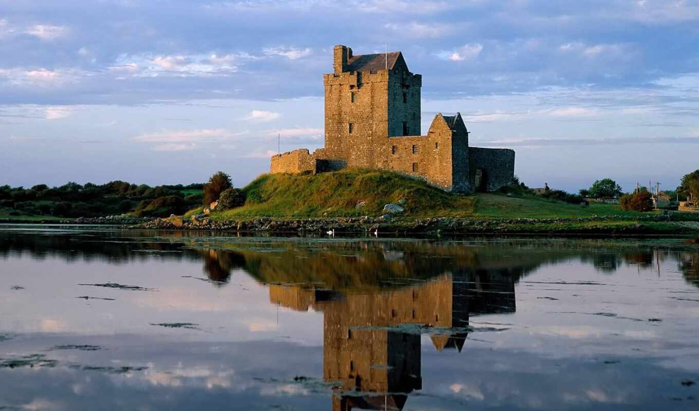 amazing, castle, country, ирландский, красивый, dunguaire, kinvara