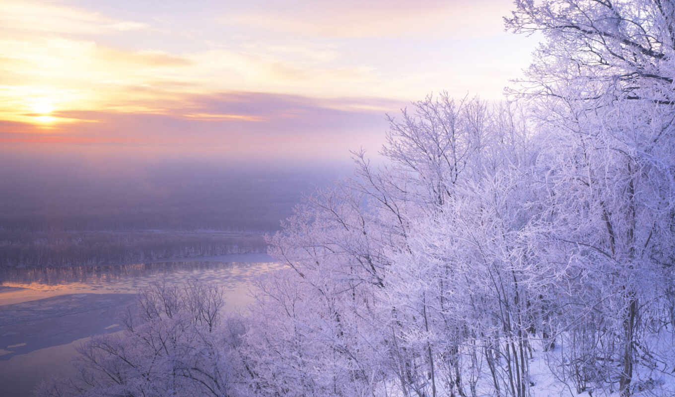 winter, desktop, природа, снег, встречать, фотоэффекты, free, landscape, 