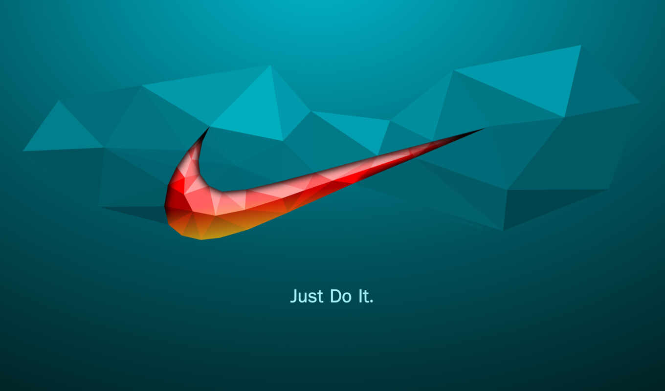 logo, creative, graphic, nike, low, poly
