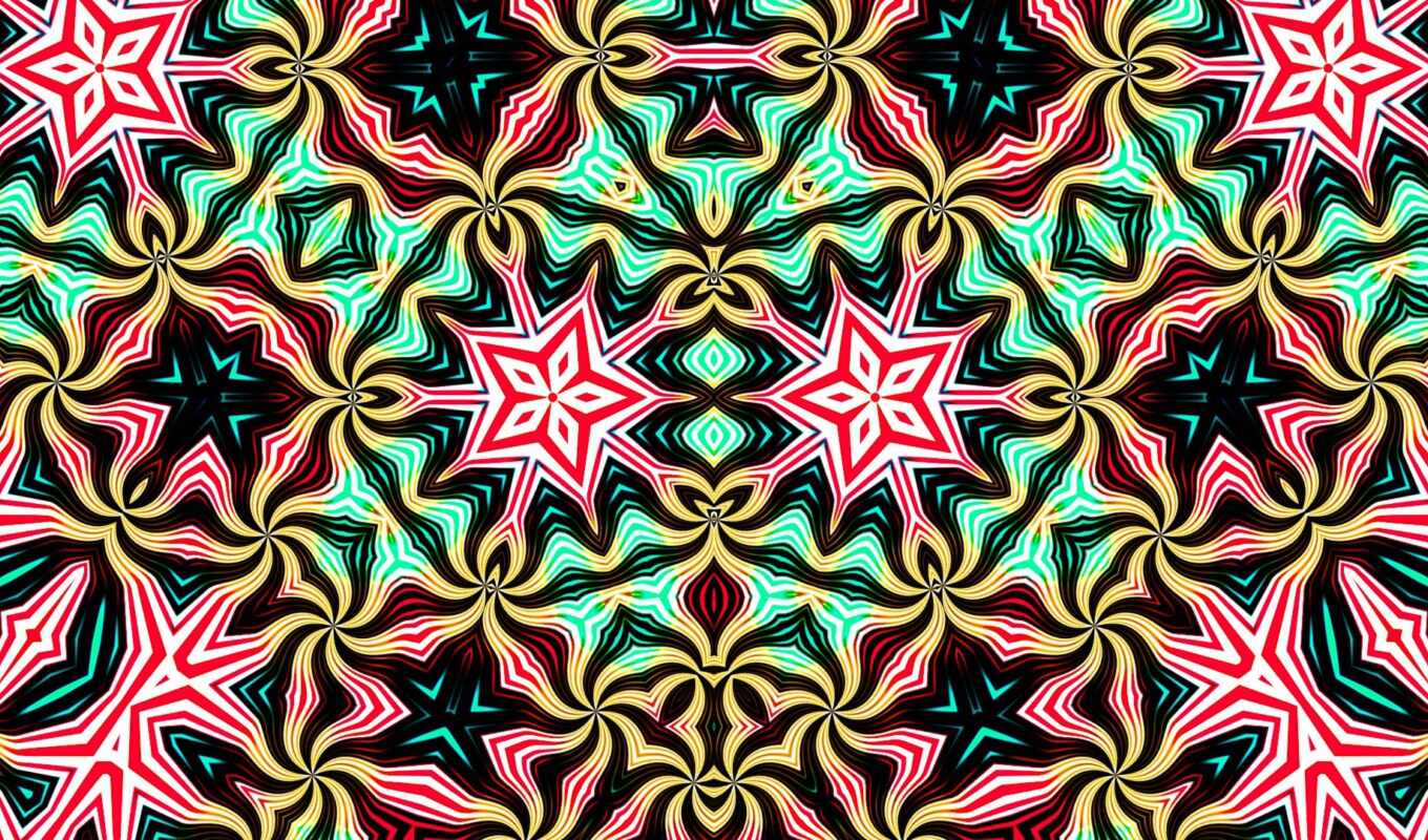 pattern, kaleidoscope