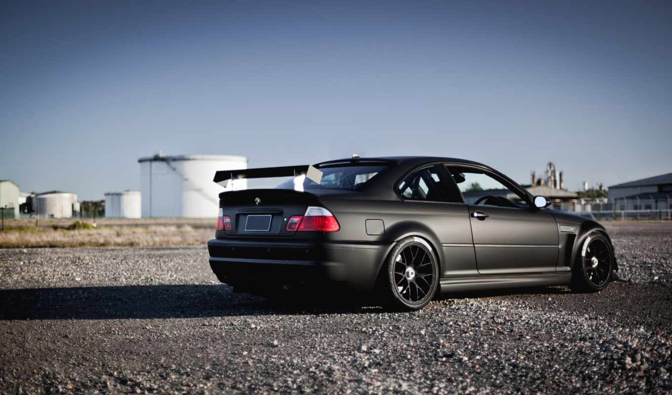 black, view, tuning, bmw