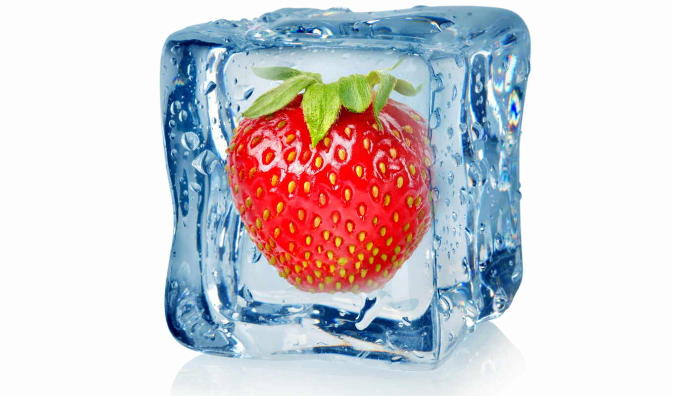 cube, ice, stock, strawberry, berry, royalty, fruits, droplets, stock, frozen