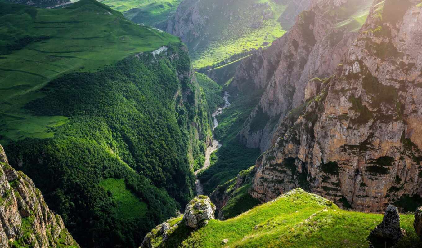 nature, canyon, azerbaijan