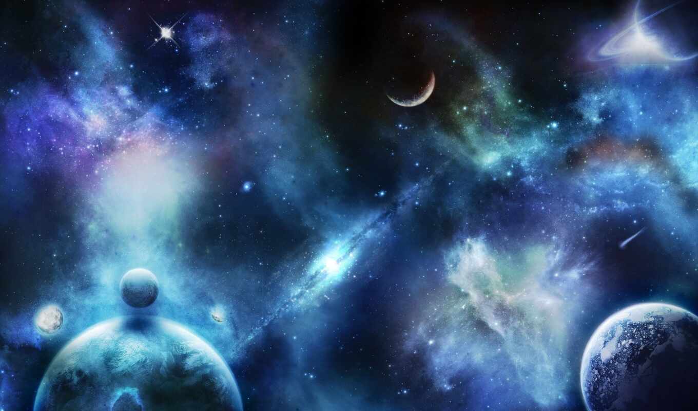 картинка, планеты, universe, cosmos, пятна, звезды
