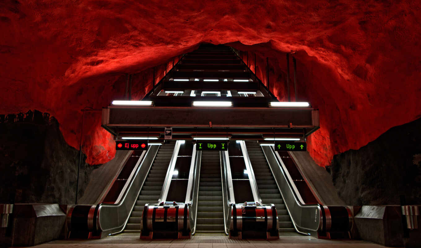 city, station, sweden, vacation, excursion, underground, stockholm, solna, centrum
