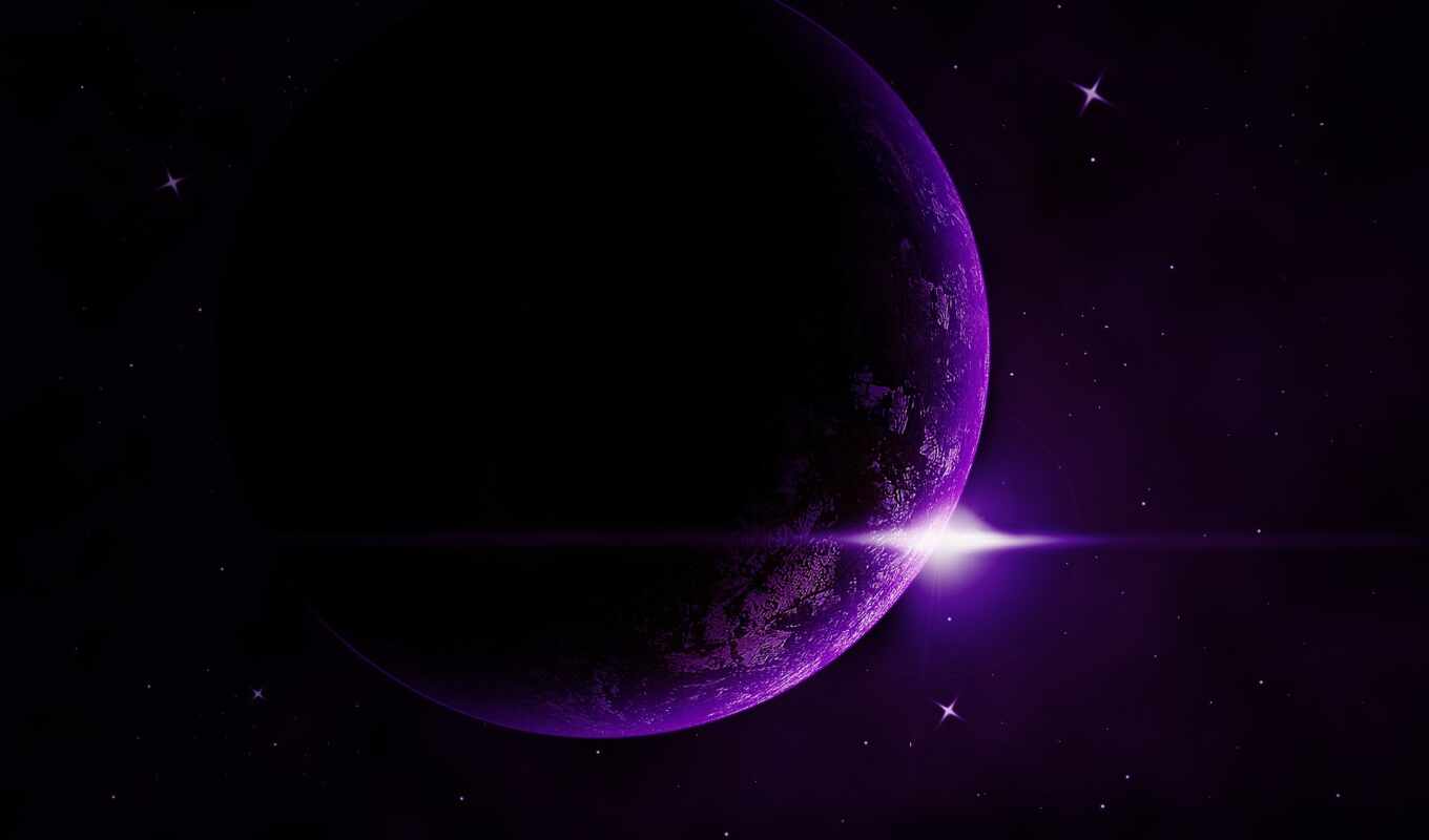 purple, space