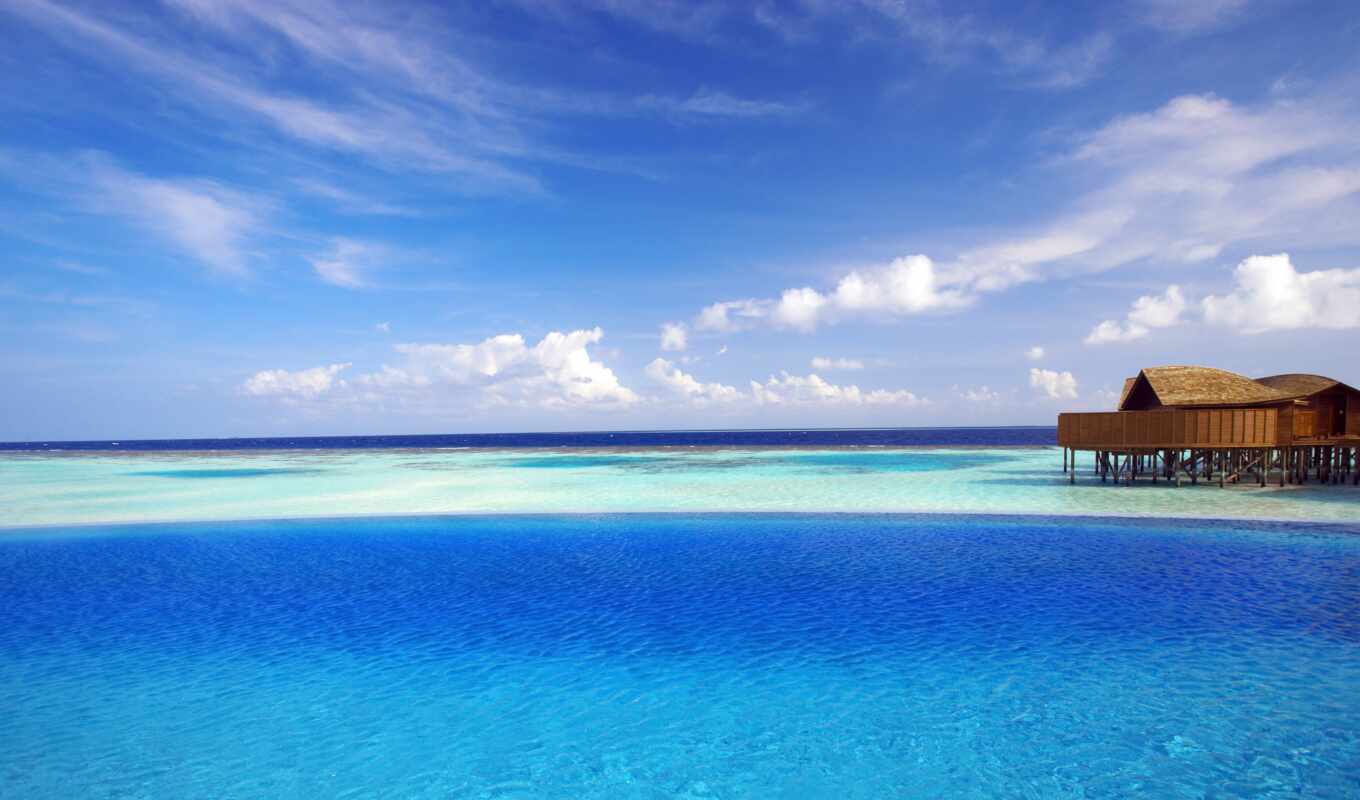 пляж, остров, maldives