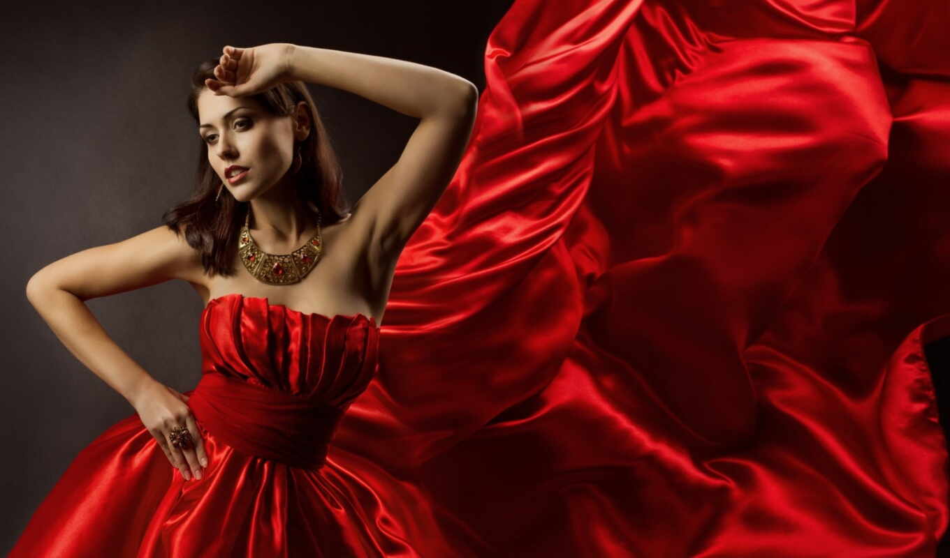 girl, Red, red, beautiful, dress, red, different, devushki, dresses