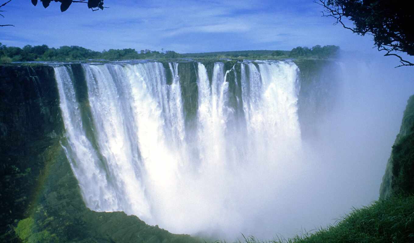 country, victoria, mouth, waterfall, Africa, viking, rook, victoria, zimbabwe