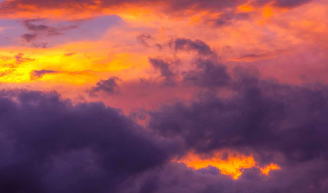 sky, sunset, cloud