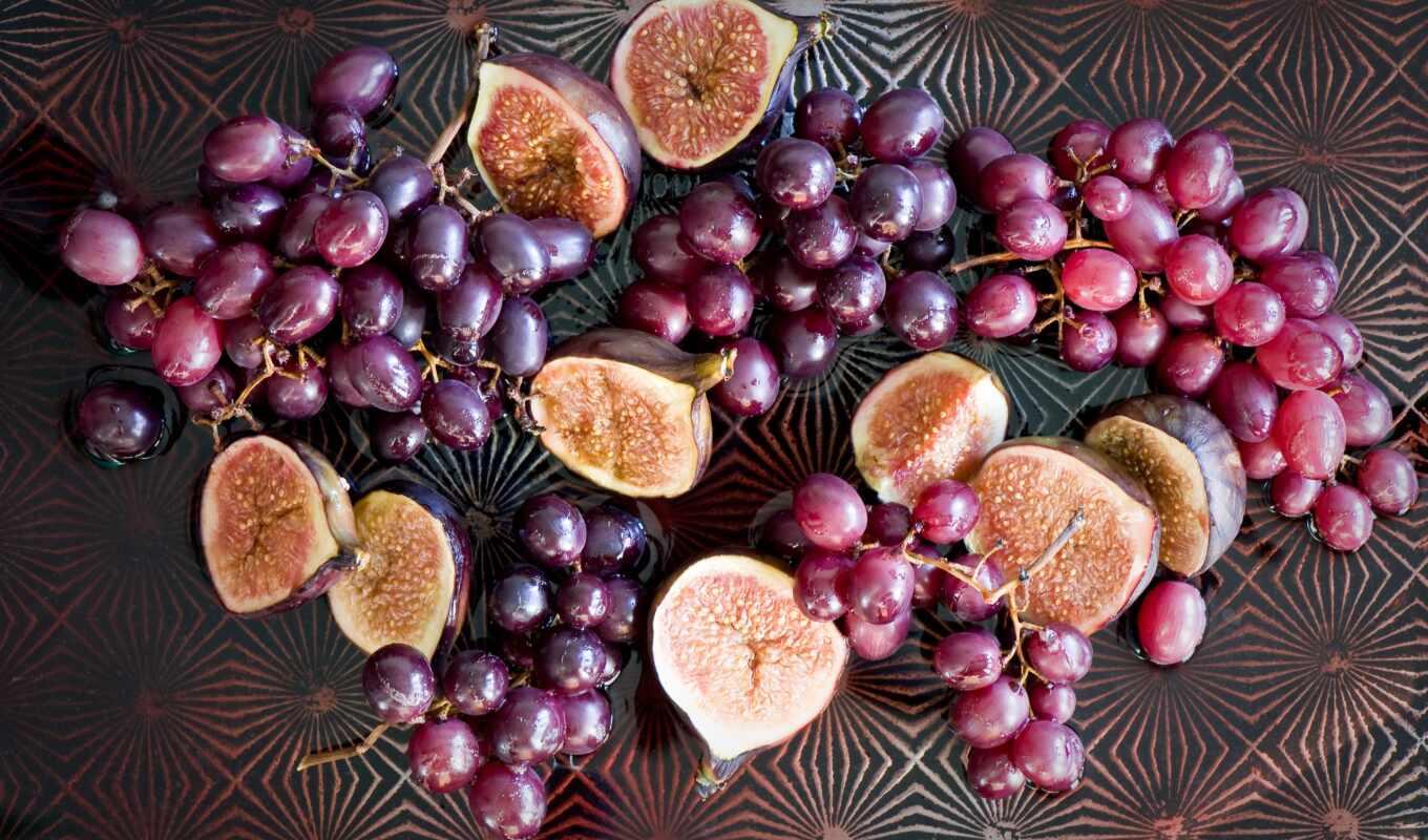 плод, виноград, фиг