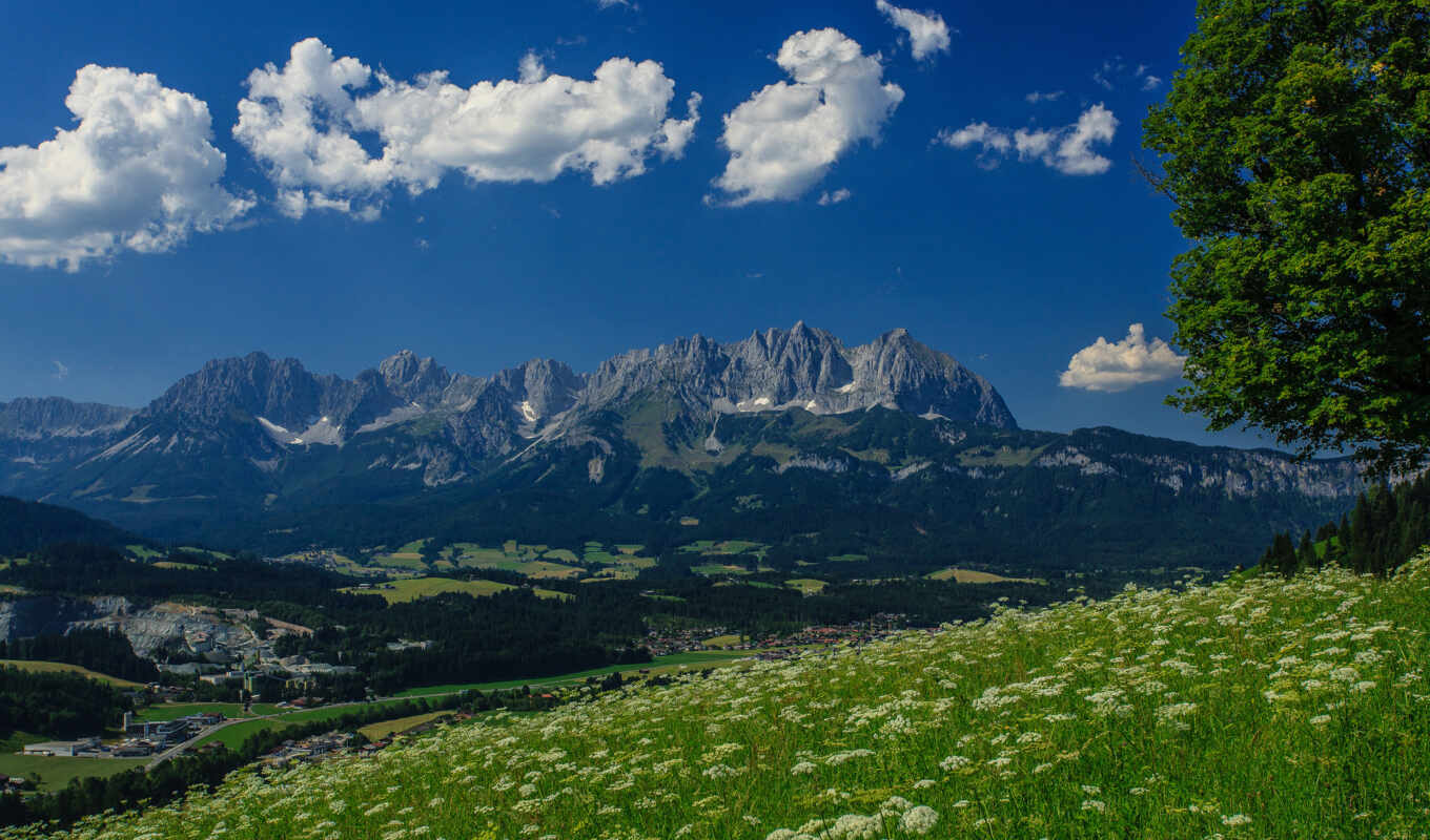 desktop, гора, австрия, альпы, austrian, дикий, кайзер