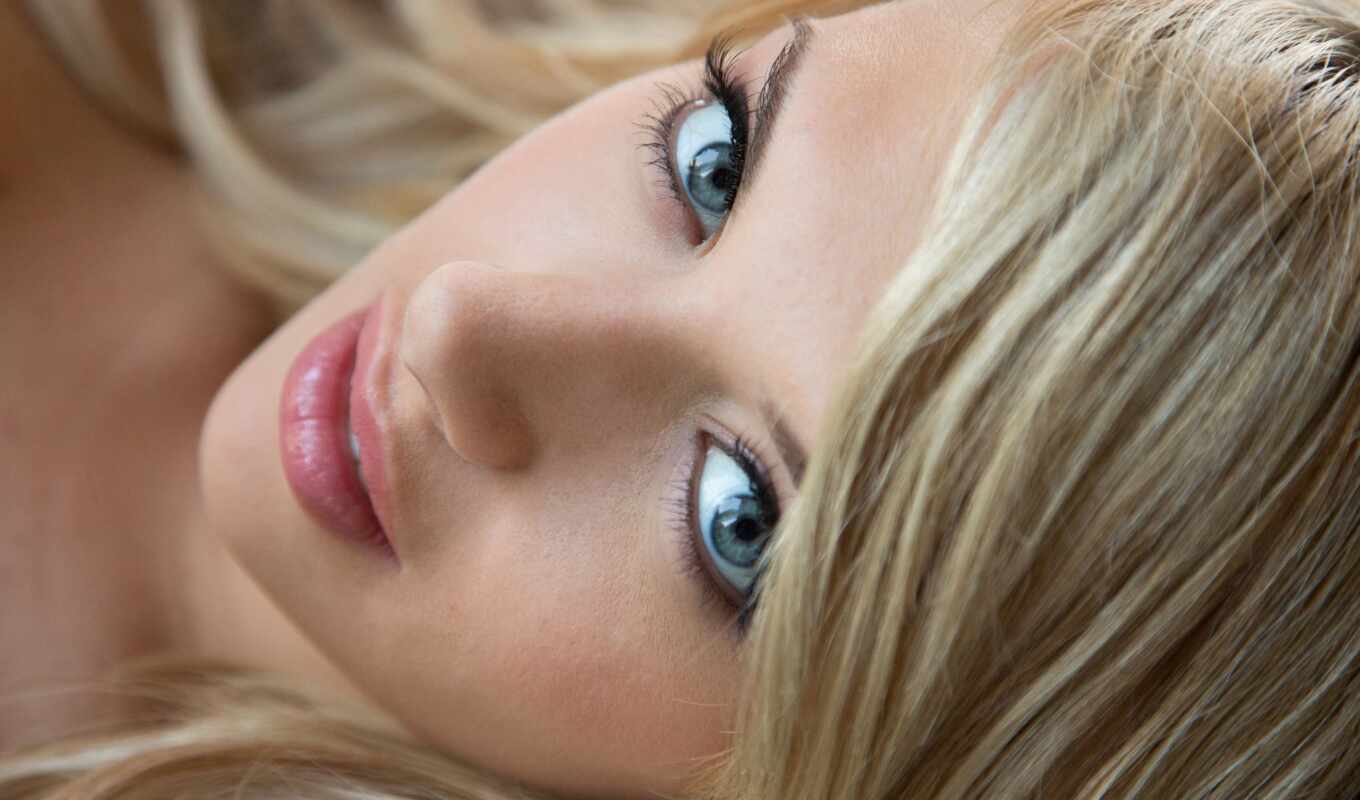 girl, eye, blonde, beautiful