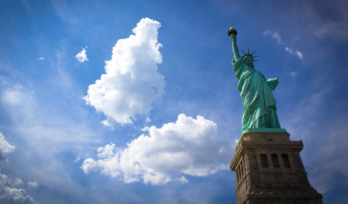 new, city, freedom, statue, new, USA, usa, york, liberty