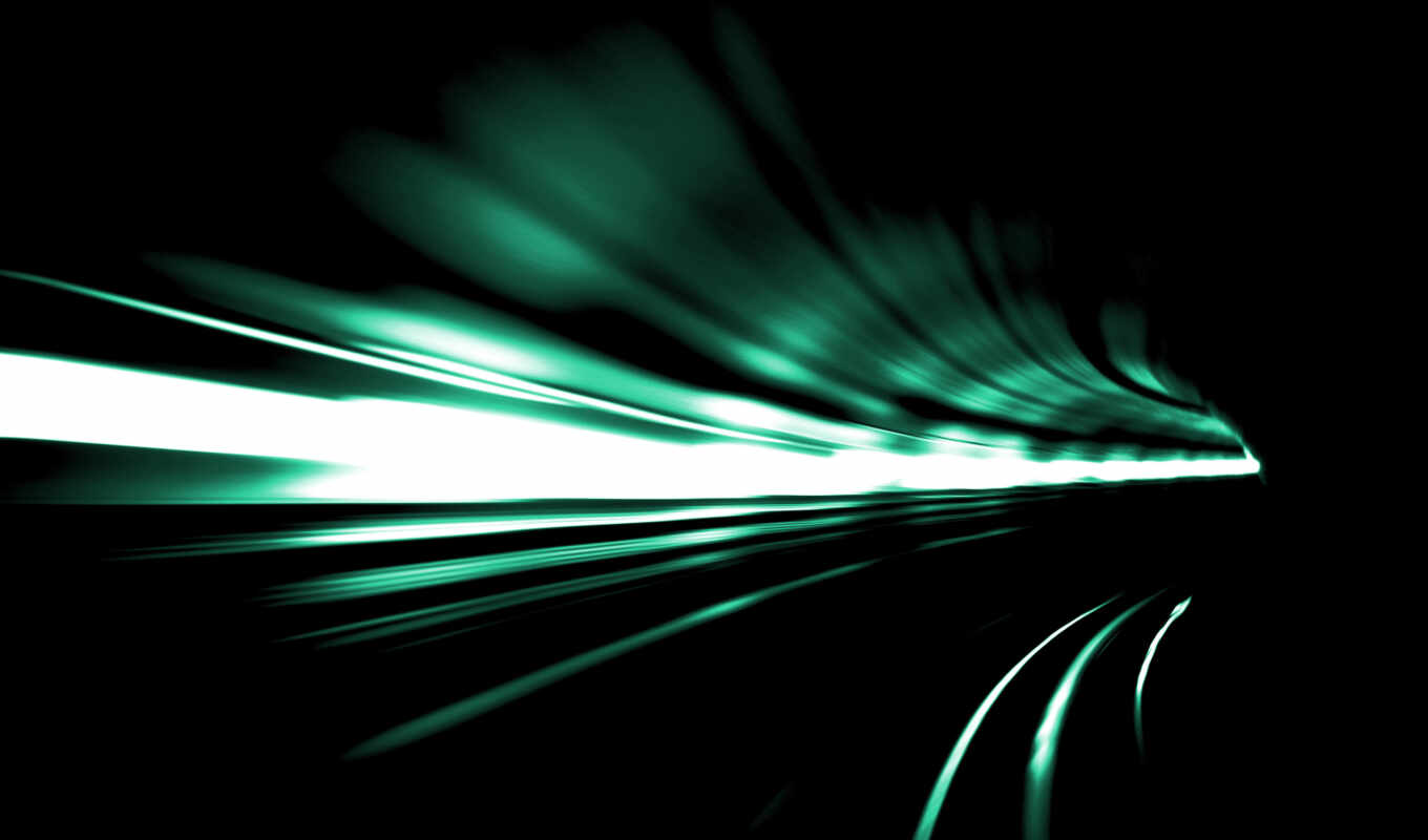 абстракция, свет, скорость, туннель, поворот