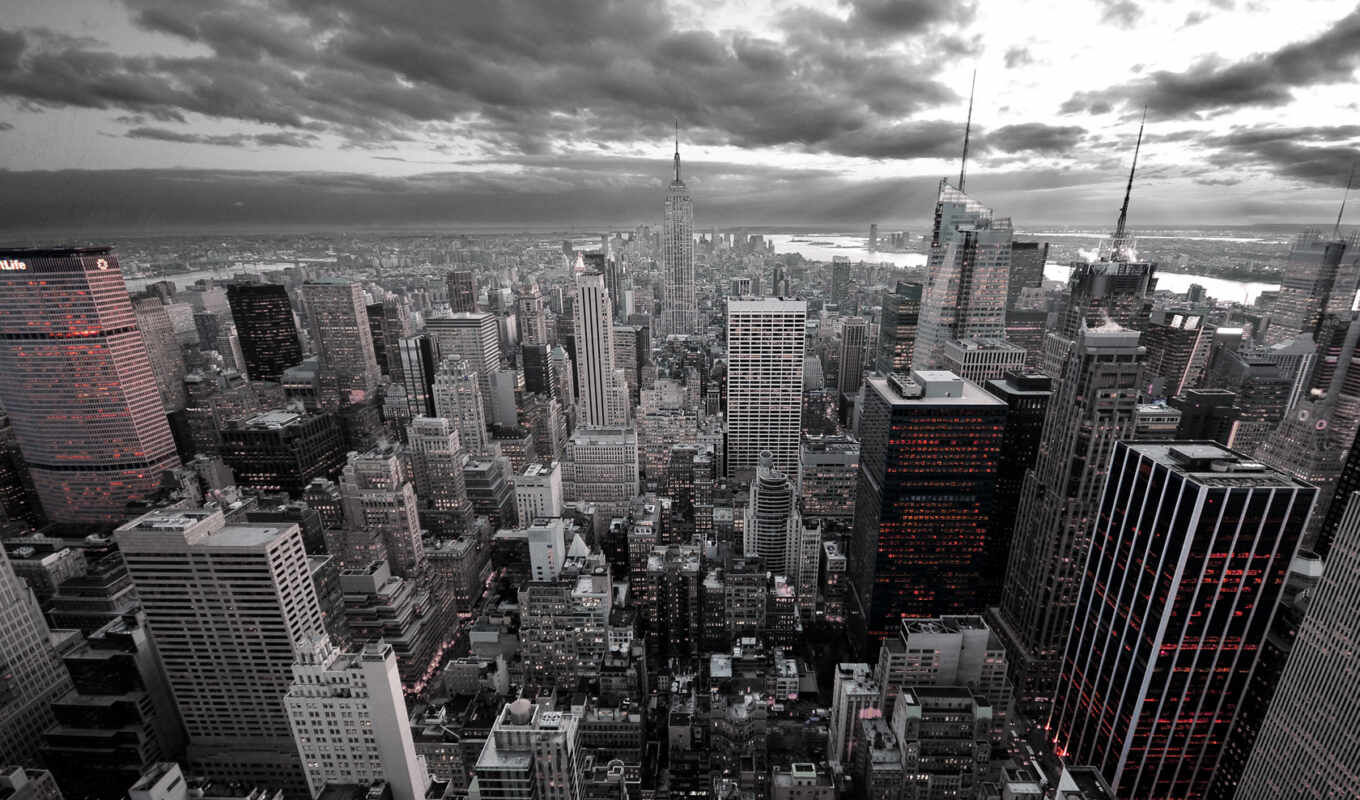 new, city, nyc, skyscrapers, new, york, kinkade, avenue