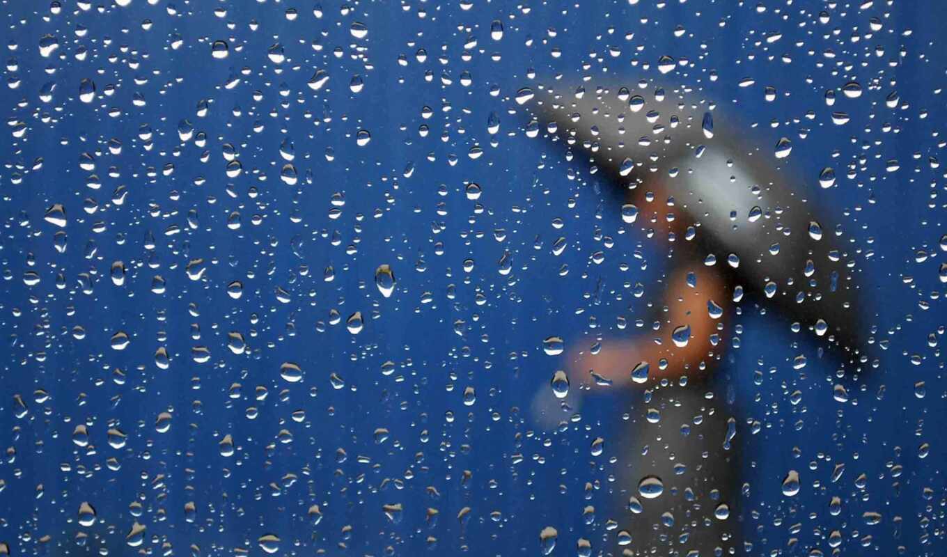 drop, girl, glass, rain, cover, a shadow, umbrella, stock, zapotet