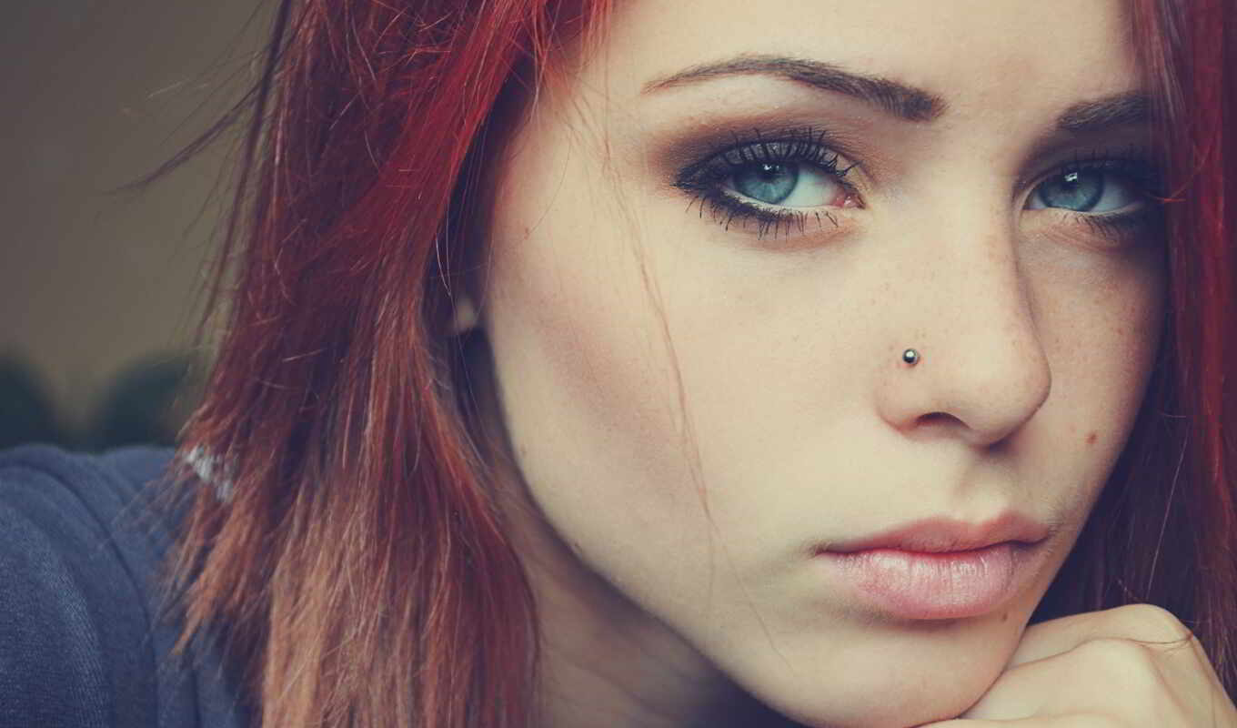 blue, woman, eye, eyes, redhead