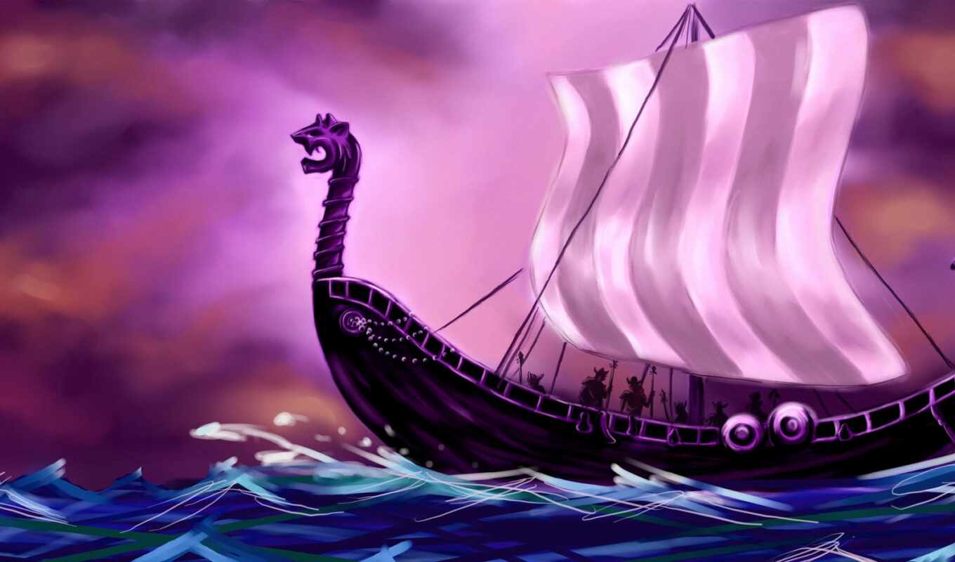 корабль, viking, нос