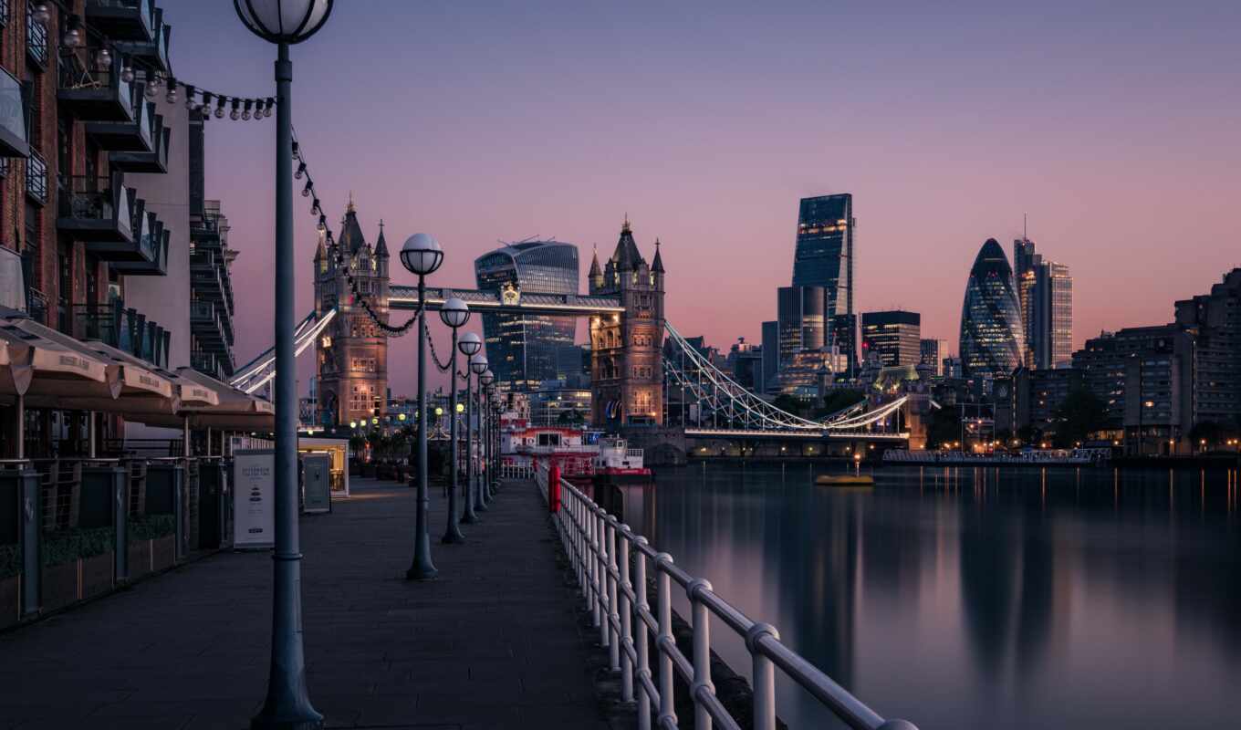 мост, англия, башня, london